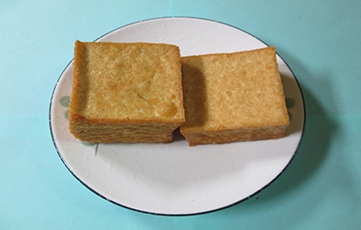 手工炸四角嫩豆腐